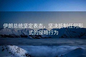 伊朗總統(tǒng)堅(jiān)定表態(tài)，堅(jiān)決抵制任何形式的侵略行為