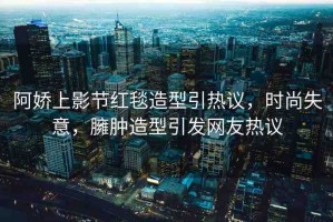 阿嬌上影節(jié)紅毯造型引熱議，時(shí)尚失意，臃腫造型引發(fā)網(wǎng)友熱議