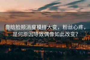 鹿晗臉頰消瘦模樣大變，粉絲心疼，是何原因?qū)е屡枷袢绱烁淖儯? title=