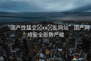 “國產(chǎn)性猛交?xx?亂網(wǎng)站”國產(chǎn)網(wǎng)絡(luò)安全形勢嚴(yán)峻