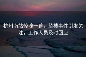 杭州南站驚魂一幕，墜樓事件引發(fā)關(guān)注，工作人員及時(shí)回應(yīng)