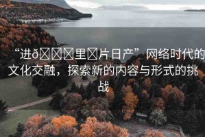 “進(jìn)??里?片日產(chǎn)”網(wǎng)絡(luò)時(shí)代的文化交融，探索新的內(nèi)容與形式的挑戰(zhàn)