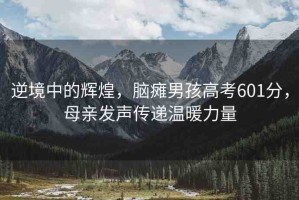 逆境中的輝煌，腦癱男孩高考601分，母親發(fā)聲傳遞溫暖力量