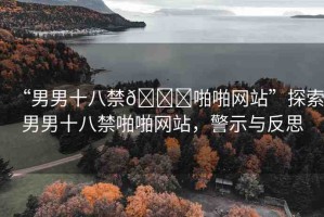 “男男十八禁??啪啪網(wǎng)站”探索男男十八禁啪啪網(wǎng)站，警示與反思