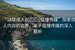 “18禁成人??猛撞傳媒”探索成人內(nèi)容的邊界，關(guān)于猛撞傳媒的深入解析