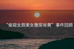 “偷窺女廁美女撒尿秘黃”事件回顧