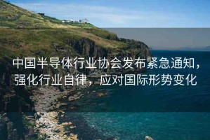 中國半導(dǎo)體行業(yè)協(xié)會(huì)發(fā)布緊急通知，強(qiáng)化行業(yè)自律，應(yīng)對國際形勢變化
