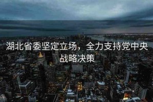 湖北省委堅(jiān)定立場，全力支持黨中央戰(zhàn)略決策