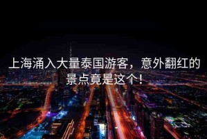 上海涌入大量泰國游客，意外翻紅的景點(diǎn)竟是這個(gè)！