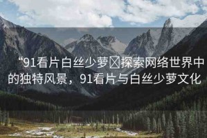 “91看片白絲少蘿?探索網(wǎng)絡(luò)世界中的獨(dú)特風(fēng)景，91看片與白絲少蘿文化