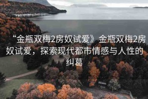 “金瓶雙梅2房奴試愛》金瓶雙梅2房奴試愛，探索現(xiàn)代都市情感與人性的糾葛