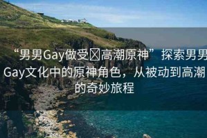 “男男Gay做受?高潮原神”探索男男Gay文化中的原神角色，從被動(dòng)到高潮的奇妙旅程