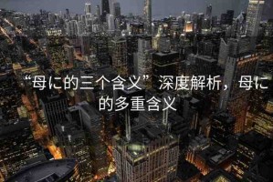 “母に的三個含義”深度解析，母に的多重含義