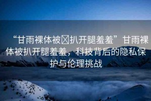 “甘雨裸體被?扒開(kāi)腿羞羞”甘雨裸體被扒開(kāi)腿羞羞，科技背后的隱私保護(hù)與倫理挑戰(zhàn)