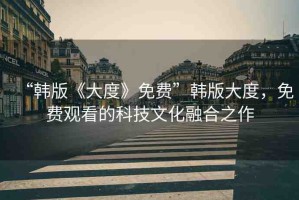 “韓版《大度》免費(fèi)”韓版大度，免費(fèi)觀看的科技文化融合之作
