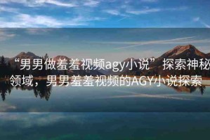 “男男做羞羞視頻agy小說”探索神秘領(lǐng)域，男男羞羞視頻的AGY小說探索