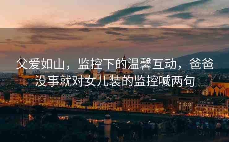 父愛如山，監(jiān)控下的溫馨互動，爸爸沒事就對女兒裝的監(jiān)控喊兩句