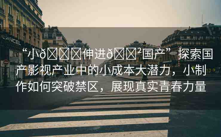 “小??伸進(jìn)??國產(chǎn)”探索國產(chǎn)影視產(chǎn)業(yè)中的小成本大潛力，小制作如何突破禁區(qū)，展現(xiàn)真實(shí)青春力量