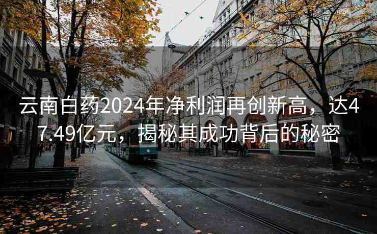 云南白藥2024年凈利潤再創(chuàng)新高，達(dá)47.49億元，揭秘其成功背后的秘密