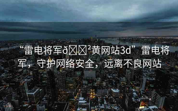 “雷電將軍??黃網(wǎng)站3d”雷電將軍，守護(hù)網(wǎng)絡(luò)安全，遠(yuǎn)離不良網(wǎng)站