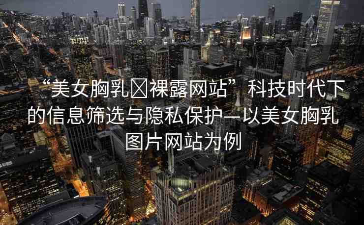 “美女胸乳?裸露網(wǎng)站”科技時(shí)代下的信息篩選與隱私保護(hù)—以美女胸乳圖片網(wǎng)站為例