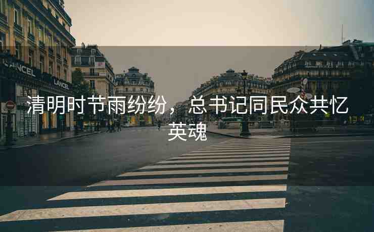 清明時(shí)節(jié)雨紛紛，總書記同民眾共憶英魂