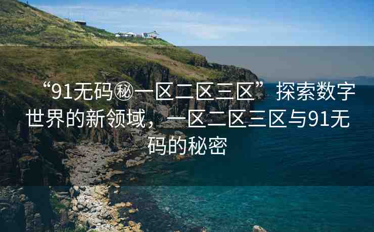“91無碼秘一區(qū)二區(qū)三區(qū)”探索數(shù)字世界的新領(lǐng)域，一區(qū)二區(qū)三區(qū)與91無碼的秘密