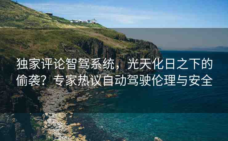 獨家評論智駕系統(tǒng)，光天化日之下的偷襲？專家熱議自動駕駛倫理與安全