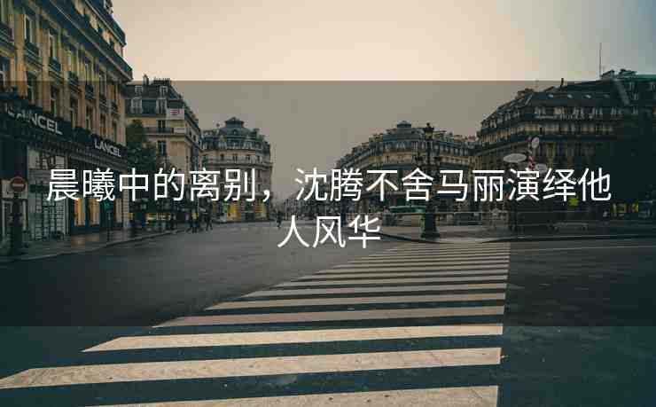 晨曦中的離別，沈騰不舍馬麗演繹他人風(fēng)華