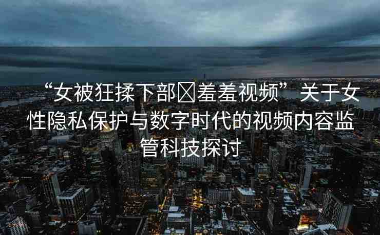“女被狂揉下部?羞羞視頻”關(guān)于女性隱私保護與數(shù)字時代的視頻內(nèi)容監(jiān)管科技探討