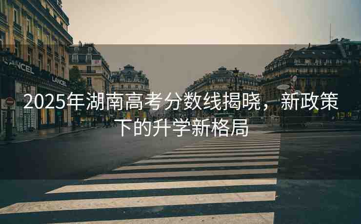 2025年湖南高考分?jǐn)?shù)線(xiàn)揭曉，新政策下的升學(xué)新格局
