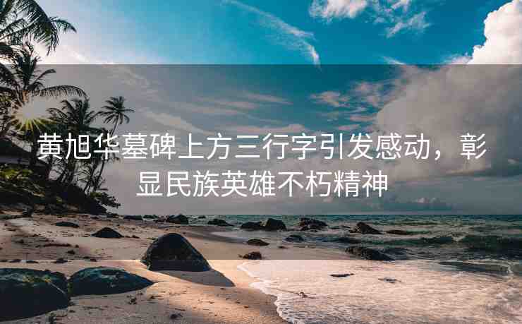 黃旭華墓碑上方三行字引發(fā)感動，彰顯民族英雄不朽精神