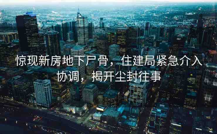 驚現(xiàn)新房地下尸骨，住建局緊急介入?yún)f(xié)調(diào)，揭開塵封往事