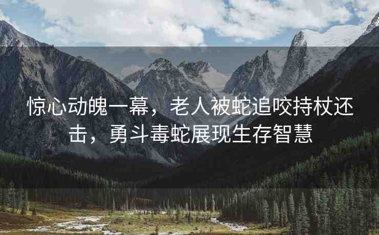 驚心動(dòng)魄一幕，老人被蛇追咬持杖還擊，勇斗毒蛇展現(xiàn)生存智慧