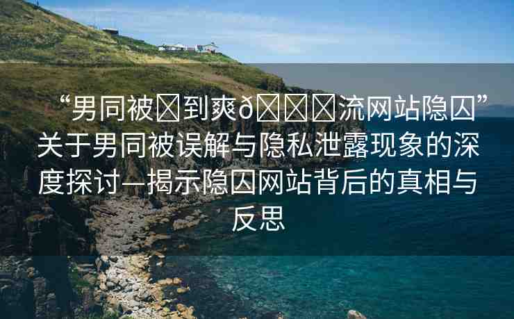“男同被?到爽??流網站隱囚”關于男同被誤解與隱私泄露現象的深度探討—揭示隱囚網站背后的真相與反思