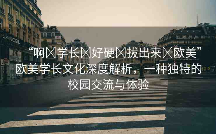 “啊?學(xué)長?好硬?拔出來?歐美”歐美學(xué)長文化深度解析，一種獨特的校園交流與體驗