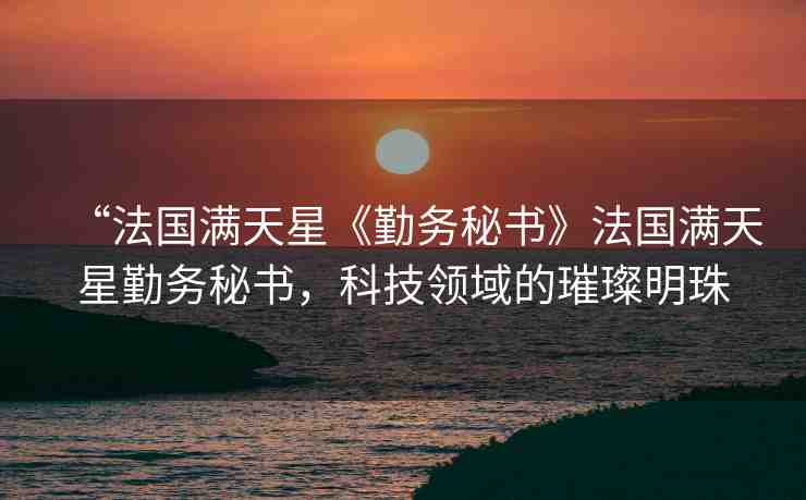 “法國(guó)滿天星《勤務(wù)秘書(shū)》法國(guó)滿天星勤務(wù)秘書(shū)，科技領(lǐng)域的璀璨明珠