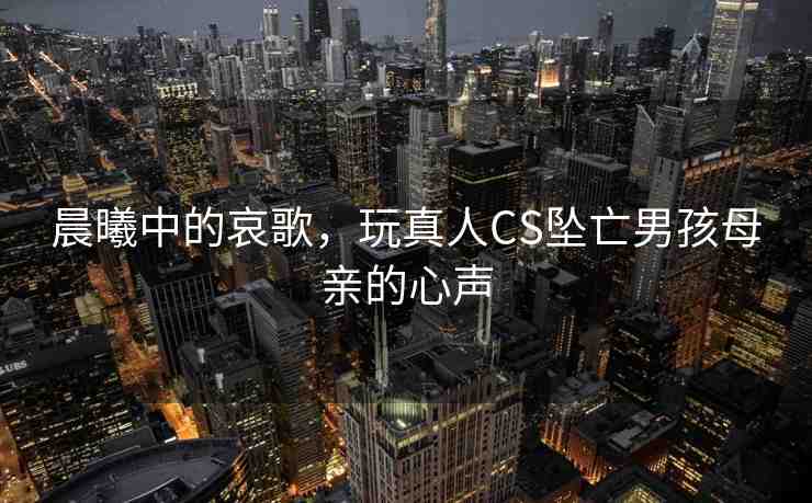 晨曦中的哀歌，玩真人CS墜亡男孩母親的心聲