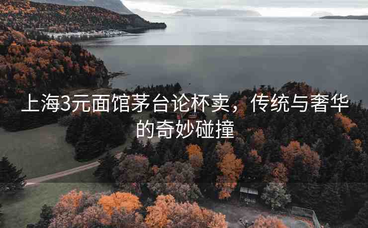 上海3元面館茅臺論杯賣，傳統(tǒng)與奢華的奇妙碰撞