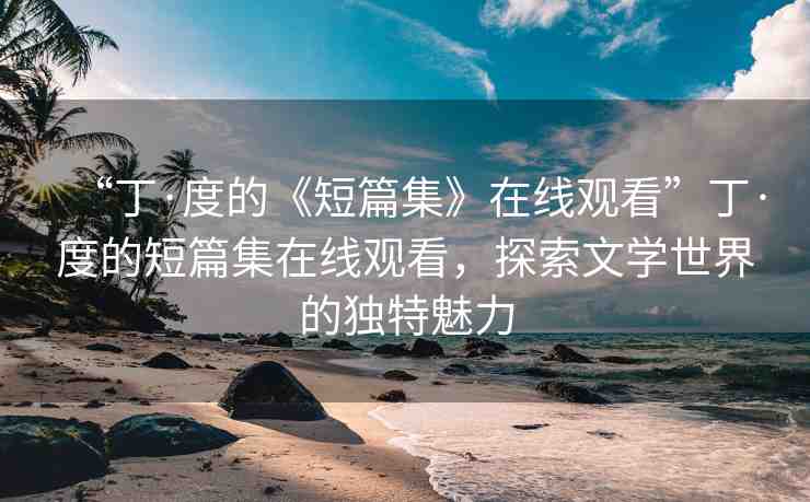 “丁·度的《短篇集》在線觀看”丁·度的短篇集在線觀看，探索文學(xué)世界的獨(dú)特魅力